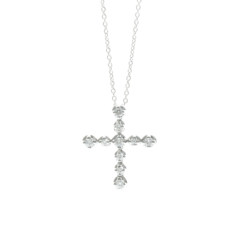 TIFFANY Silver Diamond Necklace